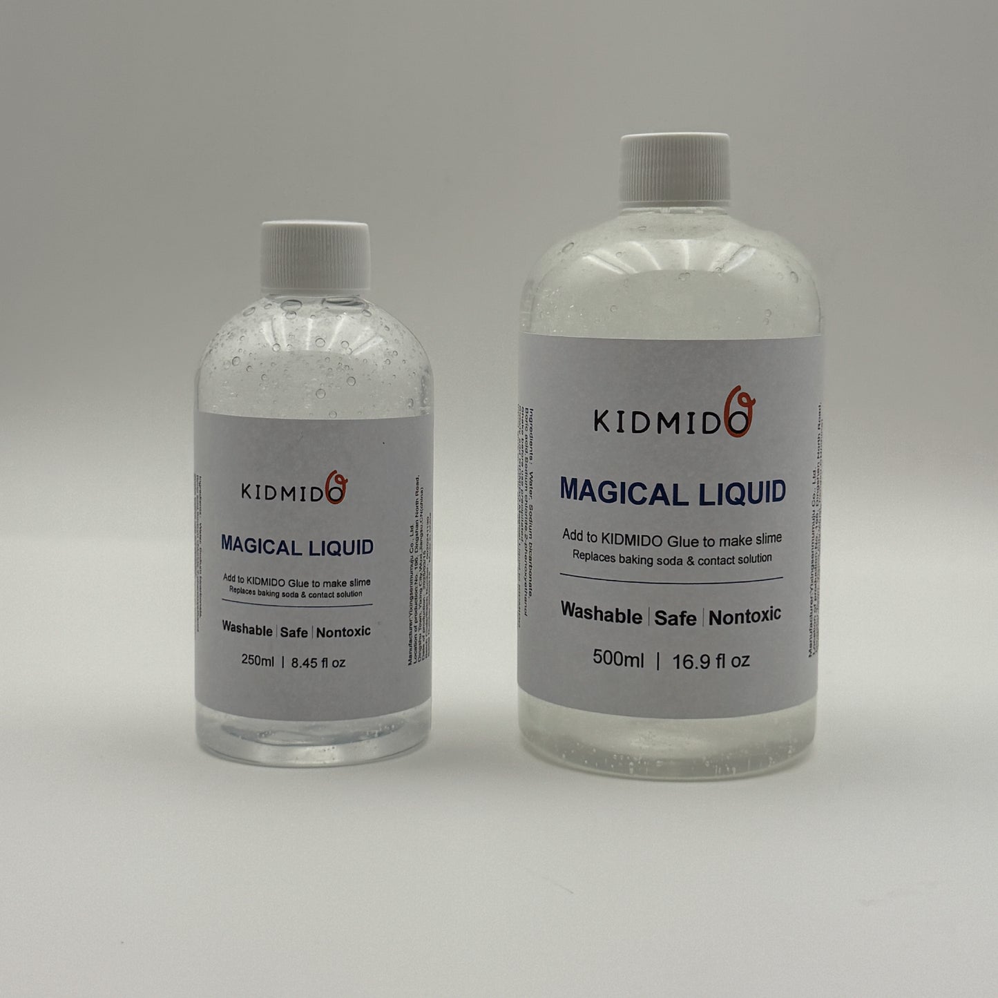Kidmido Magical Liquid Slime Activator Solution, Updated Formula for Double Slime Output, Safe and Washable, Nontoxic,Ideal for Craft Projects, Classroom, Home, Teacher Supplies